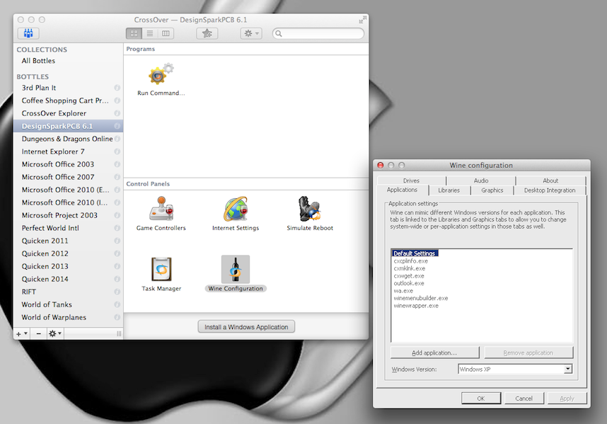 Use external hdd as a drive for wine on mac